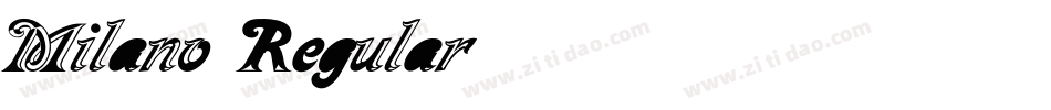 Milano Regular字体转换